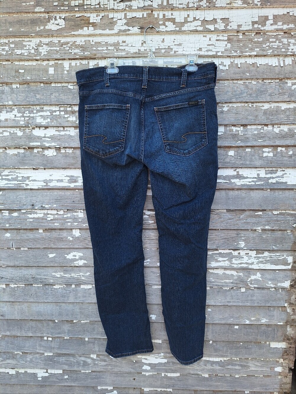 Silver Jeans The Athletic Slim Dark Blue Denim Pants Size 36 X 32 - Picture 2 of 6